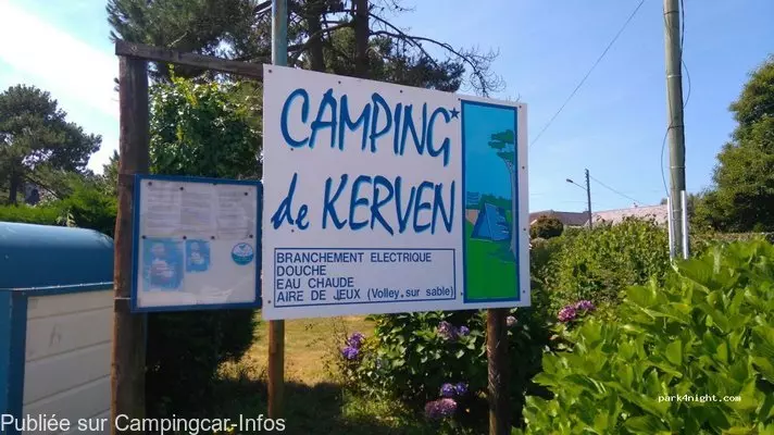 aire camping aire camping de kerven