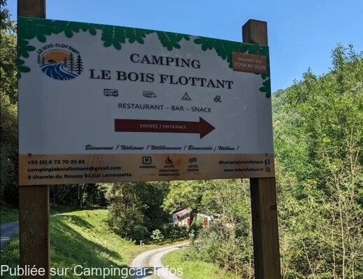 aire camping aire camping le bois flottant