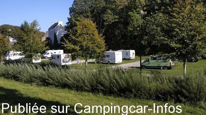 aire camping aire parking pontic malo