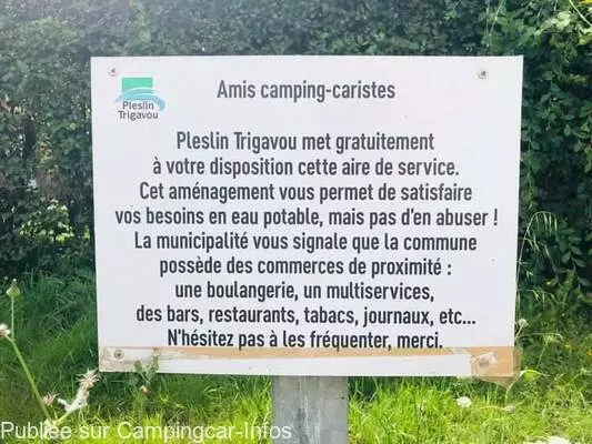 aire camping aire pleslin trigavou