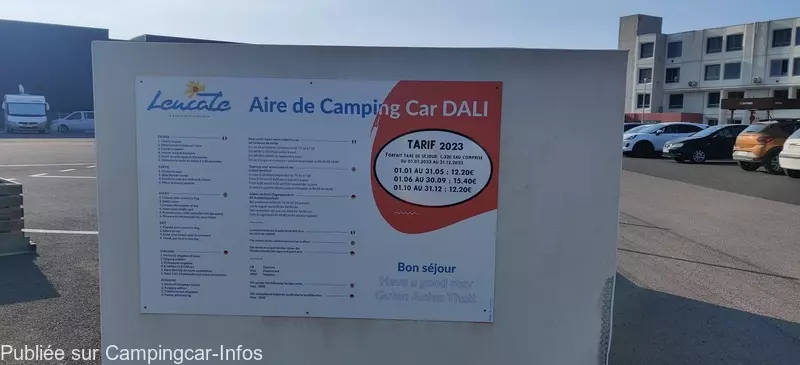 aire camping aire aire port leucate dali