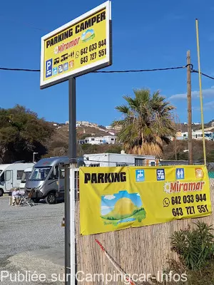 aire camping aire area parking miramar