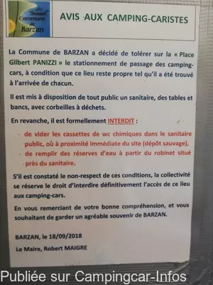 aire camping aire barzan