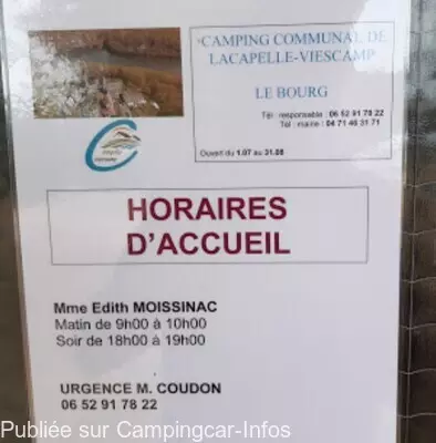 aire camping aire camping municipal lacapelle viescamp