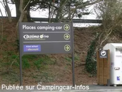 aire camping aire centre commercial glan odet