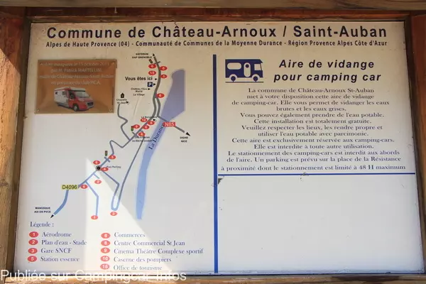 aire camping aire chateau arnoux saint auban