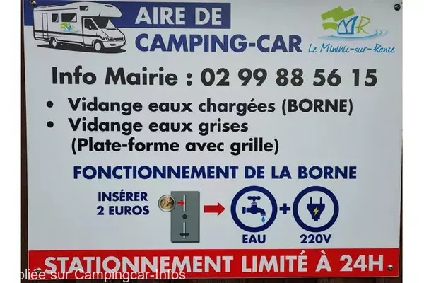 aire camping aire le minihic sur rance