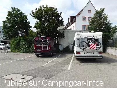 aire camping aire parking bei der stadthalle