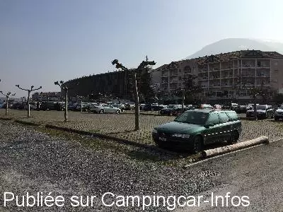 aire camping aire parking des thermes de saillon