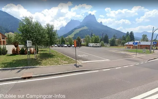 aire camping aire parking strada dolomites