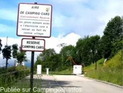 aire camping aire vaujany